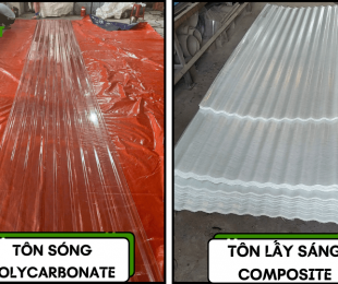 Các tính năng nổi trội của tôn sóng polycarbonate so với tôn lấy sáng composite thường