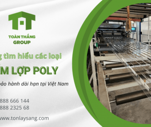 Cùng tìm hiểu các loại tấm lợp poly giá tốt, bảo hành dài hạn tại Việt Nam 