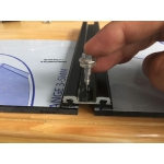 Nẹp H nối tấm Polycarbonate có ron cao su