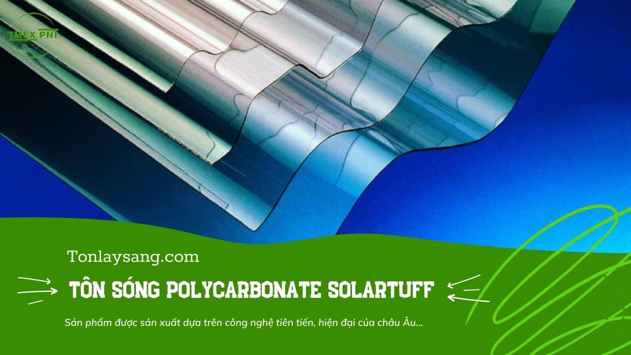 tôn sóng Polycarbonate Solartuff sóng tròn