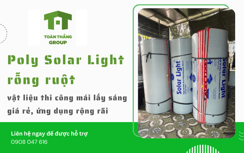 Poly Solar Light rỗng ruột