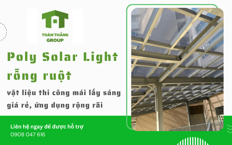 Poly Solar Light rỗng ruột