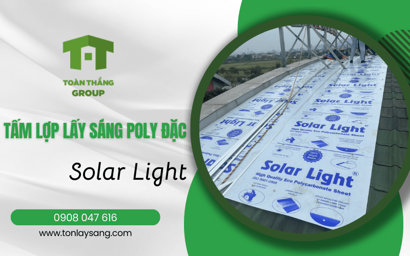 Tấm lợp lấy sáng poly đặc Solar Light