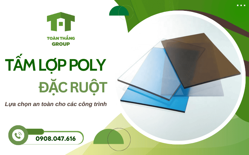 tấm lợp poly đặc ruột