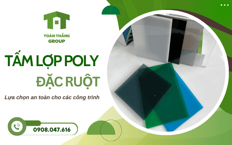 tấm lợp poly đặc ruột