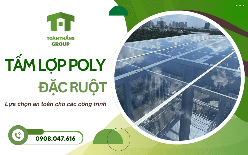 tấm lợp poly đặc ruột