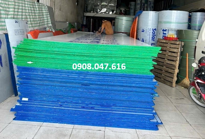 tấm poly Solar Light rỗng 5mm